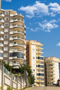 New modern multi-apartment high-rise buildings. Residential district. Residential Properties.