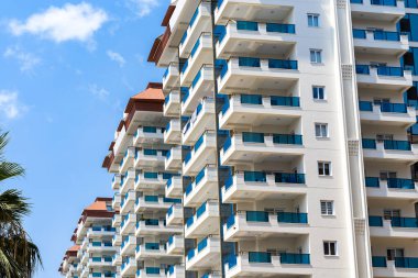 New modern multi-apartment high-rise buildings. Residential district. Residential Properties.