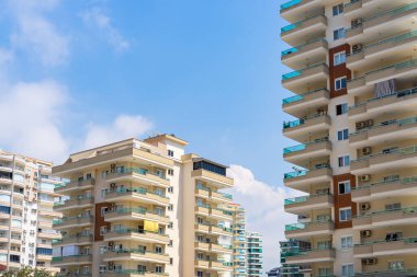 New modern multi-apartment high-rise buildings. Residential district. Residential Properties.