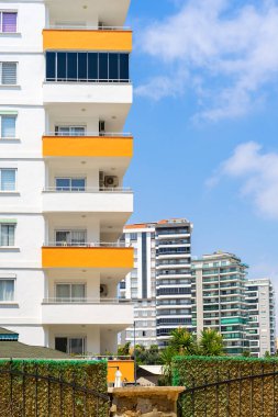 New modern multi-apartment high-rise buildings. Residential district. Residential Properties.