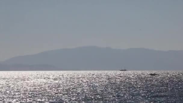 Odblask Wodzie Morze Południowe Odpoczynek Kurort Podróże Morze Działalność Morska — Wideo stockowe