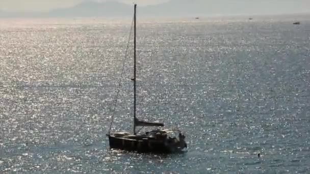 Bländning Vatten Söderhavet Vila Resort Resor Hav Havsaktiviteter Kontemplation Miditation — Stockvideo