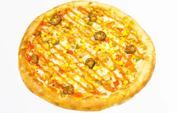 Πίτσα Fast Food Ιταλικό Φαγητό Υγιεινό Φαγητό Εστιατόριο Καφέ Πιτσαρία — Φωτογραφία Αρχείου