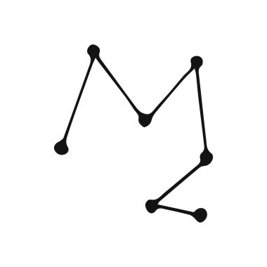 Esrarengiz semboller, takımyıldızları. Parmak izleri, posterler, çizimler ve desenler için mistik sihirli elementler..