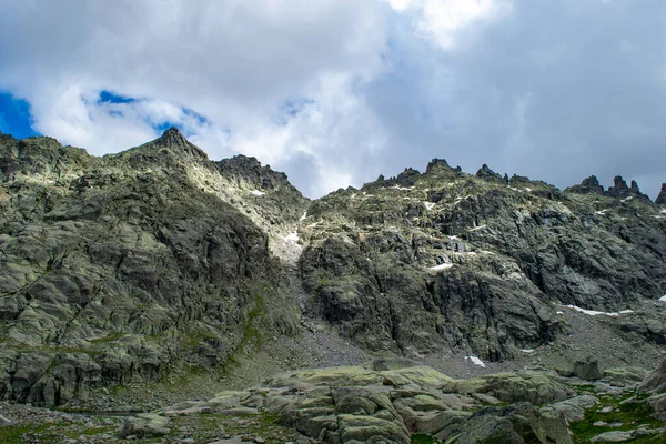 Skalní Cesta Pico Almanzor Sierra Gredos — Stock fotografie