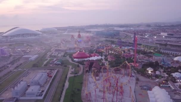 Russia, Sochi - September 2019: Panorama of Olympic Park in Sochi — стокове відео