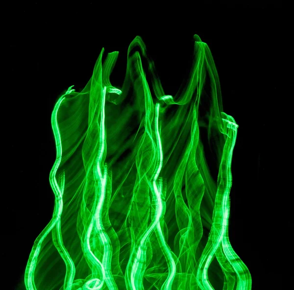Grön ljus målning — Stockfoto