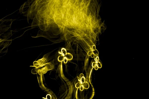 Yellow Light Art — Stockfoto