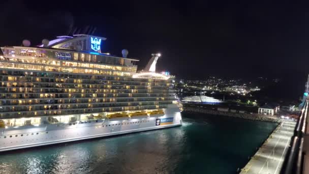 Phillipsburg Maarten Nov 2021 Crucero Real Del Caribe Que Sale — Vídeos de Stock