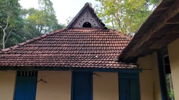 Ett Välbevarat Gammalt Hus Kerala — Stockvideo