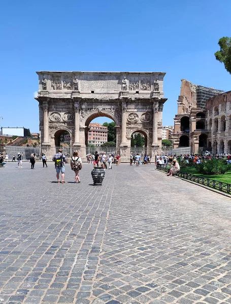 Роме Італія Липня 2022 Колізей Римі Італія Стародавня Римська Колізей — стокове фото