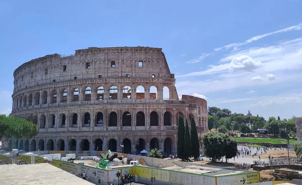 Ρωμη Ιταλια Ιουλίου 2022 Κολοσσαίο Στη Ρώμη Ιταλία Αρχαίο Ρωμαϊκό — Φωτογραφία Αρχείου