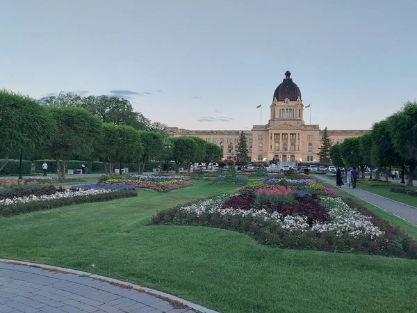 Канада Saskatchewan Липня 2022 Року Вид Саскачеванський Законодавчий Будинок Ліцензійні Стокові Зображення