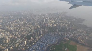 Ariel view of Mumbai city ,a view from flight 