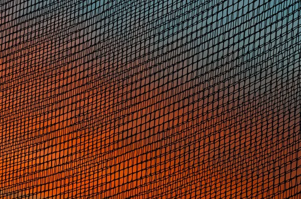 Güneş doğarken golf antrenmanı ağı