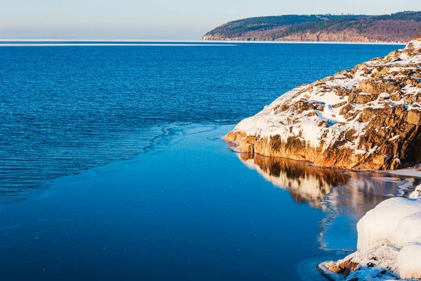 Led Před Jezerem Švédsko — Stock fotografie