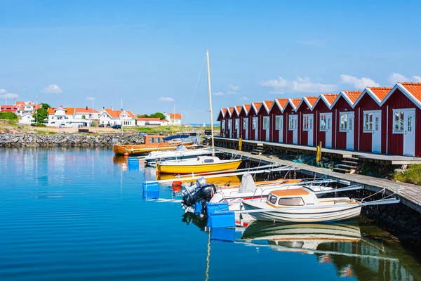 Haven Met Boten Zomer — Stockfoto