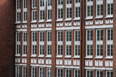 amsterdam, netherlands-july 23, 2019: facade of the old town of gdansk, poland