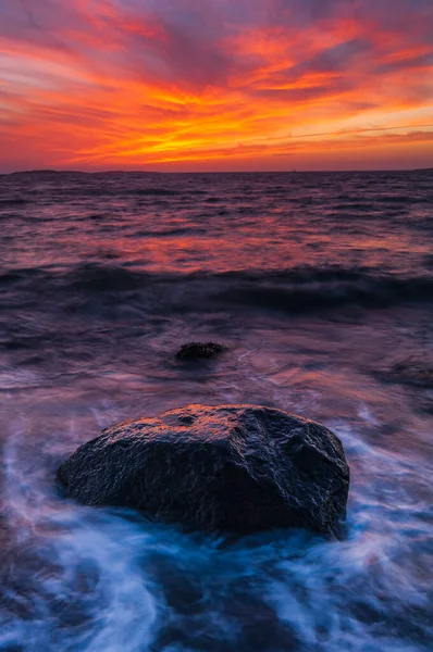 Colorful Sunset Coast — Photo