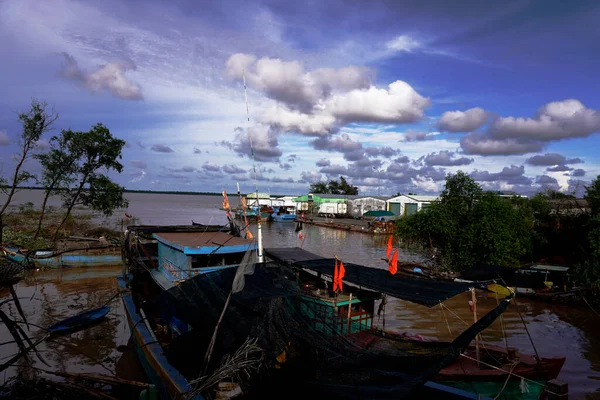 Boat Moored River Royalty Free Stock Images