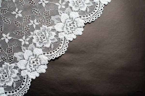 Lace op zwart — Stockfoto