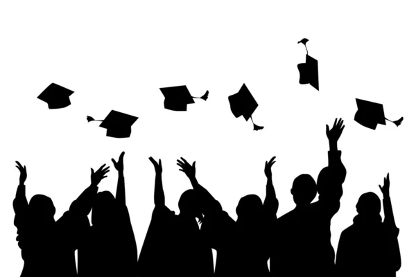 PARTE DELLA CELEBRAZIONE DI GRADUZIONE — Vettoriale Stock