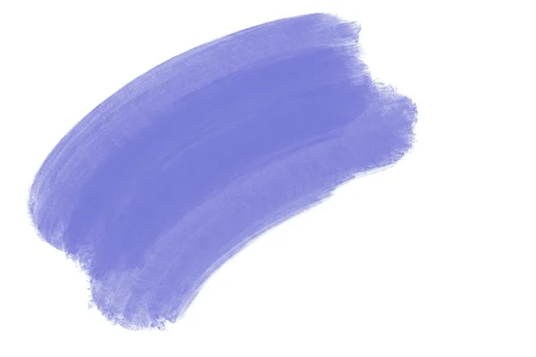 Very peri violet abstract brush strokes , color 2022 of the year on white isolated background — Stock Photo, Image