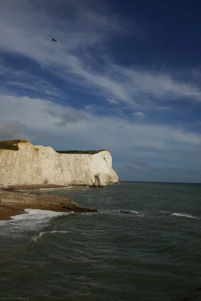 Cliff edge, seaford, england, Storbritannien, Europa — Stockfoto