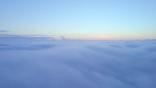 Sunrise Fog Drone Devon England Europe — Stock Video