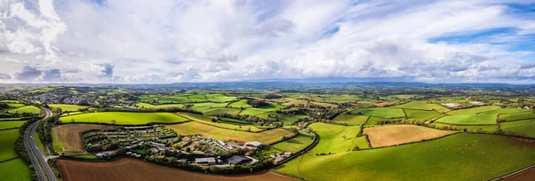 Panorama Widdicombe Farm Drone Torquay Devon England — стокове фото