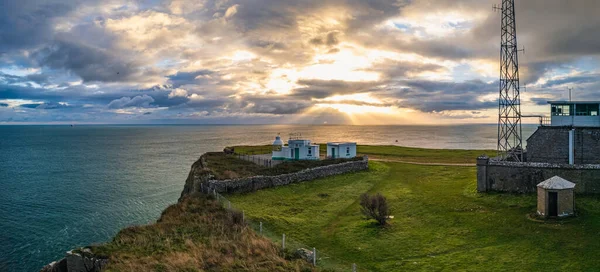 Sunrise Berry Head Lighthouse Brixham Torbay Devon England — Stockfoto
