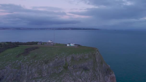 Świt Nad Berry Head Lighthouse Berry Head Brixham Devon Anglia — Wideo stockowe