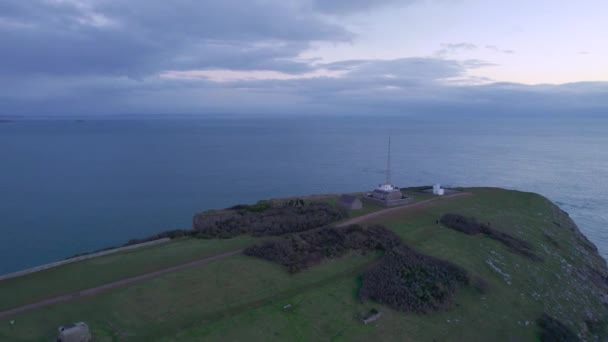 Αυγή Πάνω Από Berry Head Lighthouse Berry Head Brixham Devon — Αρχείο Βίντεο