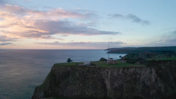 Soluppgång Över Berry Head Lighthouse Berry Head Brixham Devon England — Stockvideo