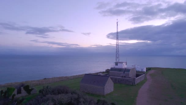 Świt Nad Berry Head Lighthouse Berry Head Brixham Devon Anglia — Wideo stockowe