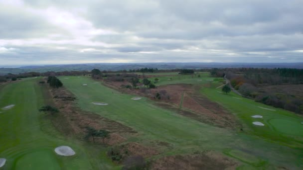Teignmouth Golfbana Teignmouth Devon England — Stockvideo
