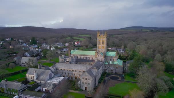 Buckfast Abbey Buckfastleigh Devon Ngiltere — Stok video