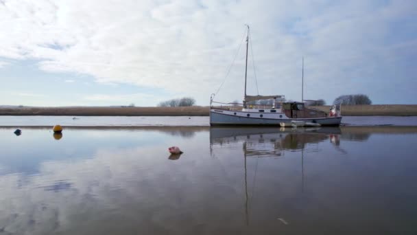 Topsham Río Exe Dron Exeter Devon Inglaterra Europa — Vídeo de stock