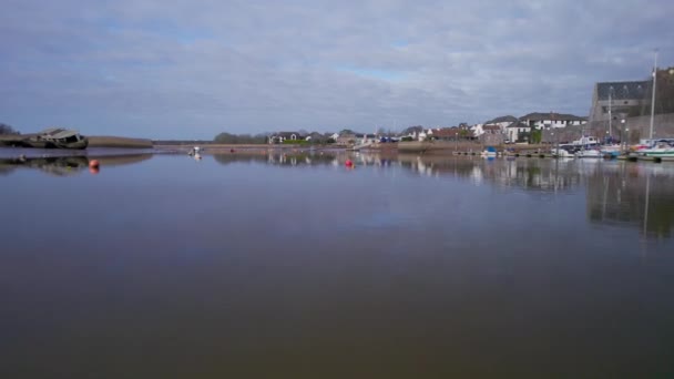 Topsham River Exe Drone Exeter Devon Inglaterra Europa — Vídeo de Stock