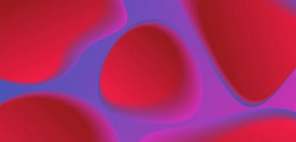 Flüssige Neon-Formen Hintergrunddesign. Fließende Zusammensetzung des Gefälles. Futuristische Blasen abstrakte Formen — Stockvektor