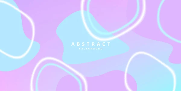 Abstrakte Flüssige Formen Die Pastellfarbenen Hintergrund Schaffen Verzerrte Kreise Vektorillustration — Stockvektor