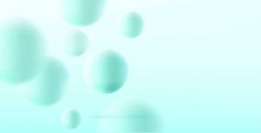 yumuşak mavi ışık küreleri soyut arkaplan