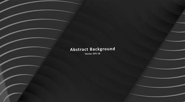 Абстрактний Чорний Фон Ємними Смугами Створюють Текстуру Векторні Ілюстрації — стоковий вектор