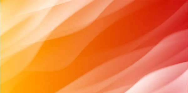 Абстрактный Фон Прозрачными Белыми Туманными Волнами Красного Оранжевого — стоковый вектор