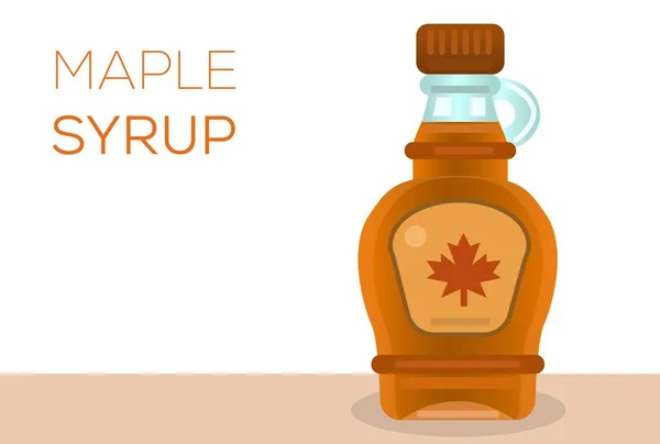 메이플 Syrup 아이콘 Maple Syrup Bottle Ilustration 약자입니다 층수로 외딴곳에 — 스톡 벡터