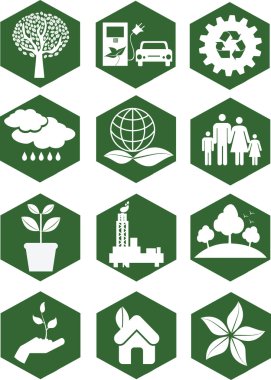 Ecology icons clipart