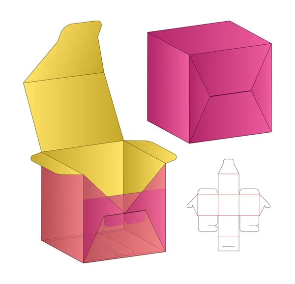 Box Packaging Die Cut Template Design Mock Stock Vector