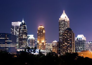 Atlanta alacakaranlıkta manzarası
