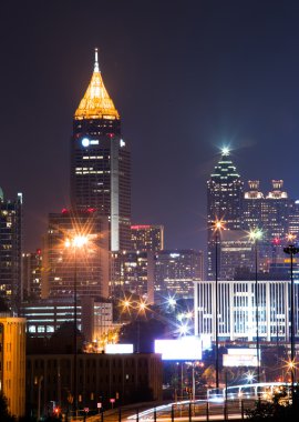 Atlanta downtown alacakaranlıkta