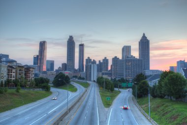 En iyi atlanta downtown gün batımında ardı